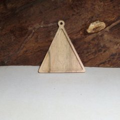 Lůžko na zalévání pryskyřicí trojúhelník - ořech